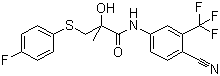 N-[4--氰基-3-(三氟甲基)苯基]-3-(4-氟苯巯基)-2-羟基-2-甲基丙酰胺